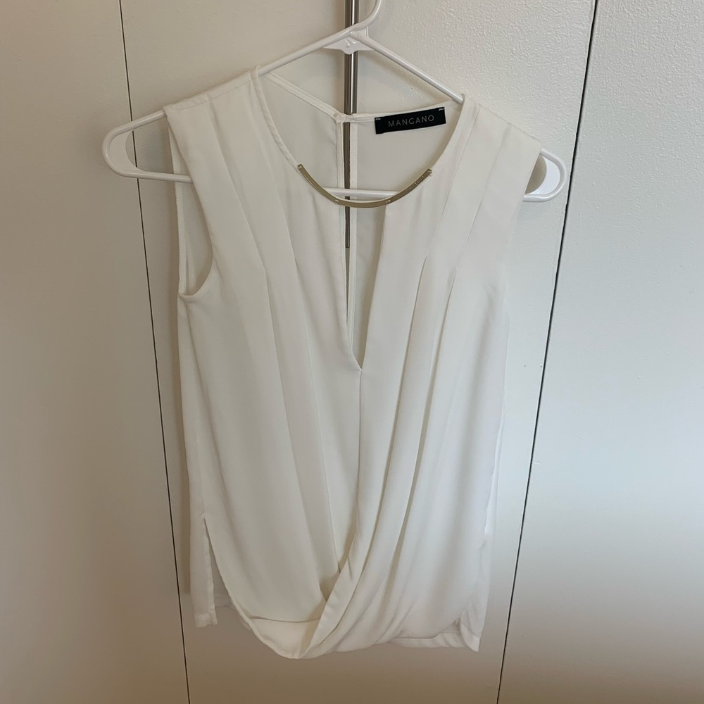 White and Gold Blouse